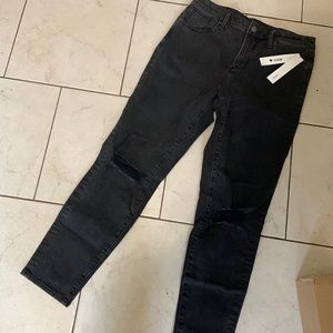 NWT Aqua Skinny straight jeans Bloomingdales